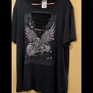 Vocal Black Biker Tee